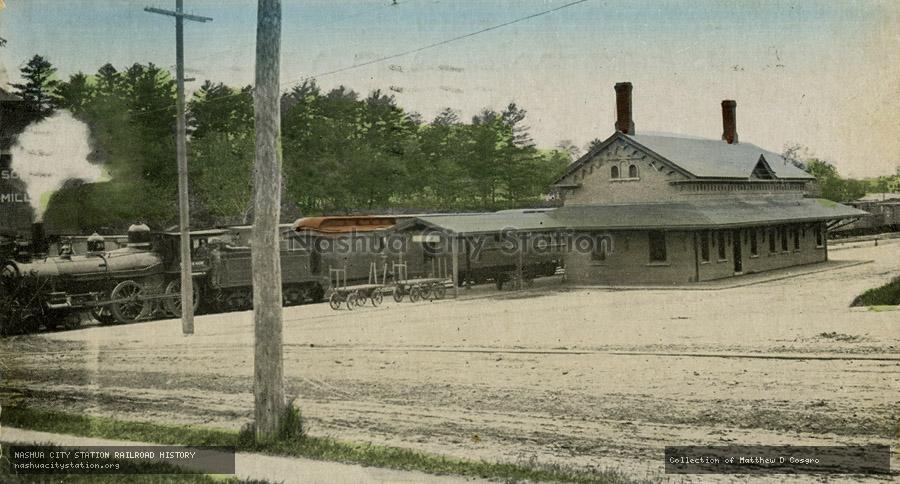 Postcard: Boston & Maine Station, Claremont, New Hampshire